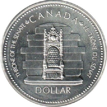 Canada 1 Dollar 1977, "25-jarige herdenking troonsbestijging Koningin Elizabeth II", Zilver Ag 0,500