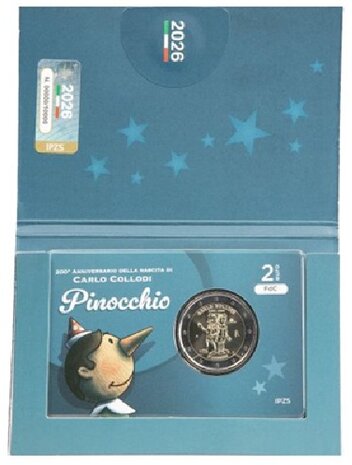 2026: 200ste verjaardag Carlo Collodi/Pinocchio, BU in coincard