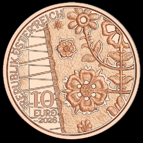 Oostenrijk 10 euro 2026 "Aufjuchazn- Loden", BU in koper