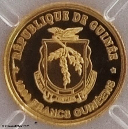 2025: 1.000 Franc 'Bulgarije - Introductie Euro', Proof goud Au 999