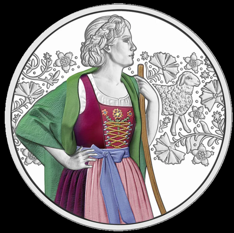 Oostenrijk 10 euro 2025 "Aufjuchazn - Loden", Proof in Zilver Ag 925