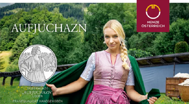 Oostenrijk 10 euro 2026 "Aufjuchazn&nbsp;- Loden", Prooflike/HGH in Zilver Ag 925