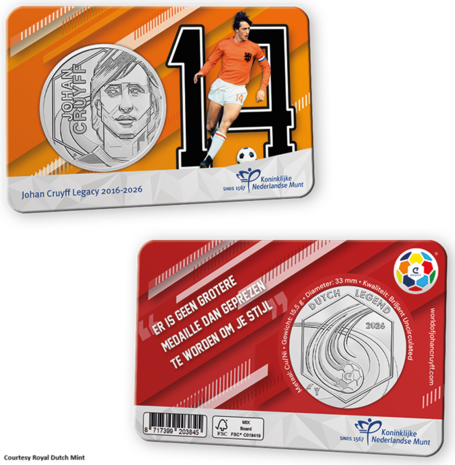 Nederland Penning 2026: 'Johan Cruyff Legacy', Oranje-Ajax Editie