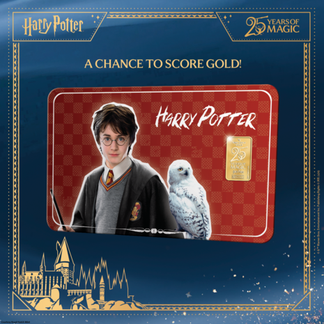 '25 Years of Magic', versie Harry Potter goudbaar