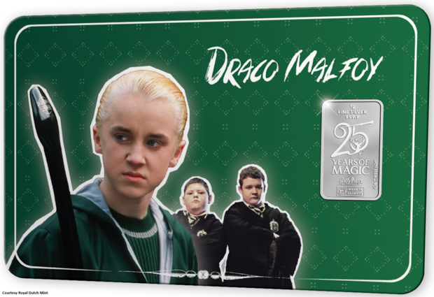 25 Years of Magic', versie Draco Malfidus zilverbaar
