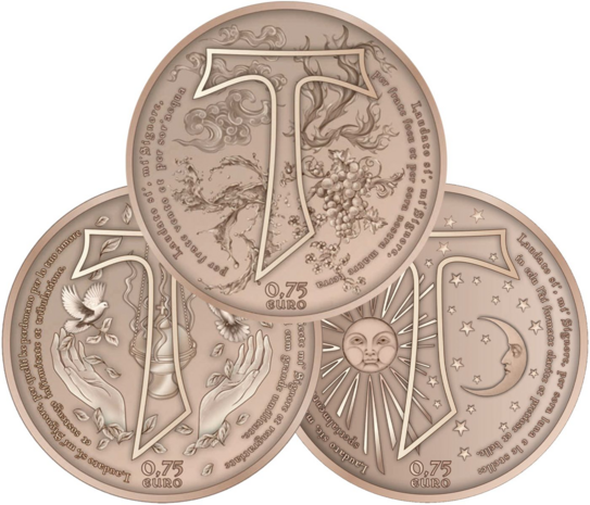 Drieluik &euro; 0,75 euro 'Canticle of the Creatures'