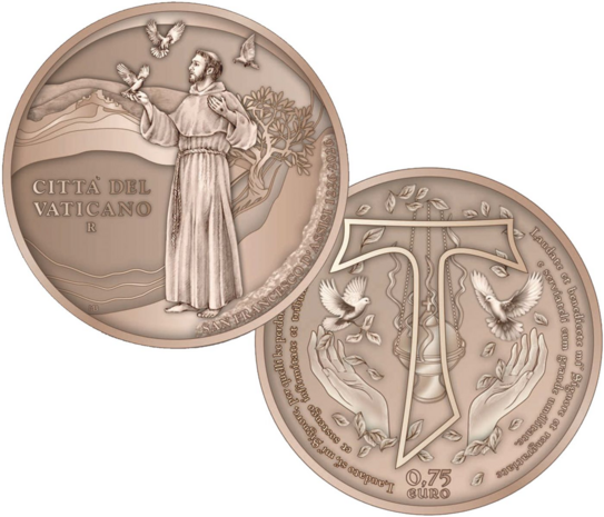 Drieluik &euro; 0,75 euro 'Canticle of the Creatures'