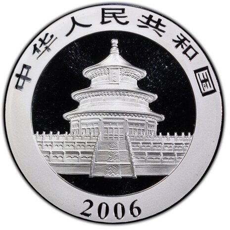 China 10 Yuan 2006, "Panda", 1 Troy ounce Zilver Ag 0,999