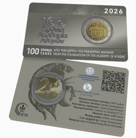 2026: Academie van Athene in coincard