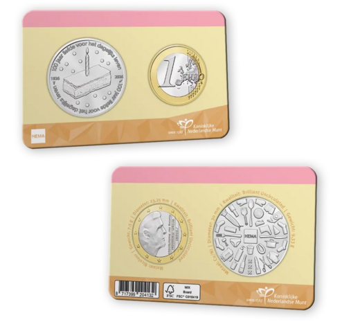 2026: Nederland  1 Euro &eacute;n penning 100 Jaar Hema, BU