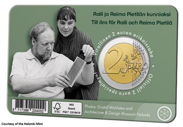 2026: "Raili en Reima Pietil&auml;", BU in coincard Engelse versie
