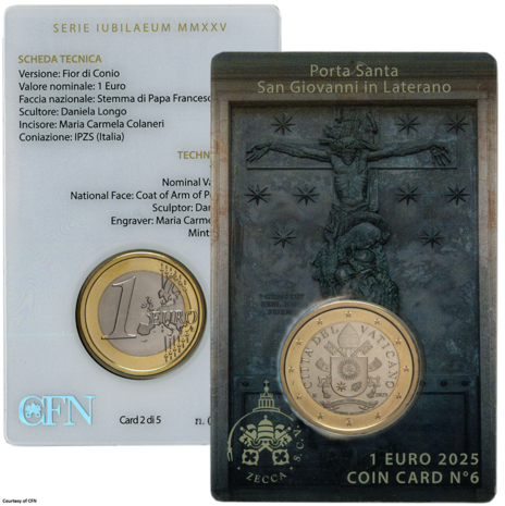2025: Coincard No 6 'The Holy Doors', BU