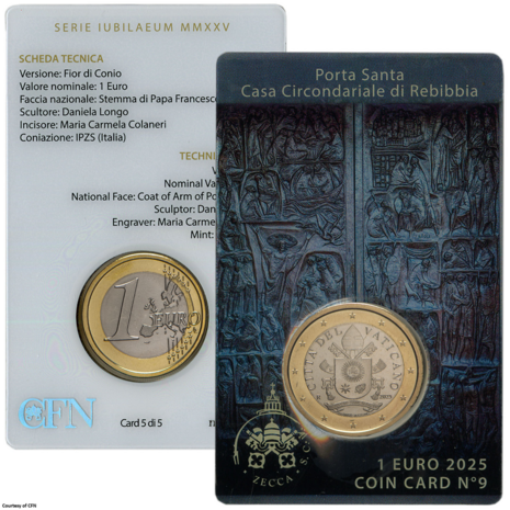 2025: Coincard No 9 'The Holy Doors', BU