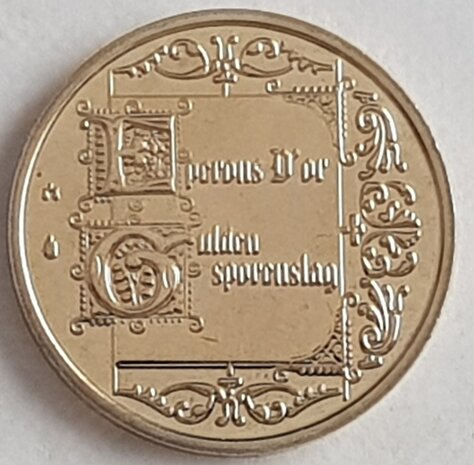 België 2002 penning uit BU set "Gulden sporenslag", BU