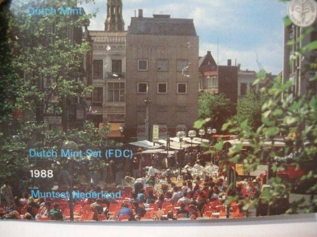 Nederland jaarset in boekvorm 1988 Fdc "Groningen"