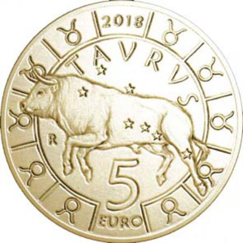 5-euromunten-Zodiac-Dierenriem
