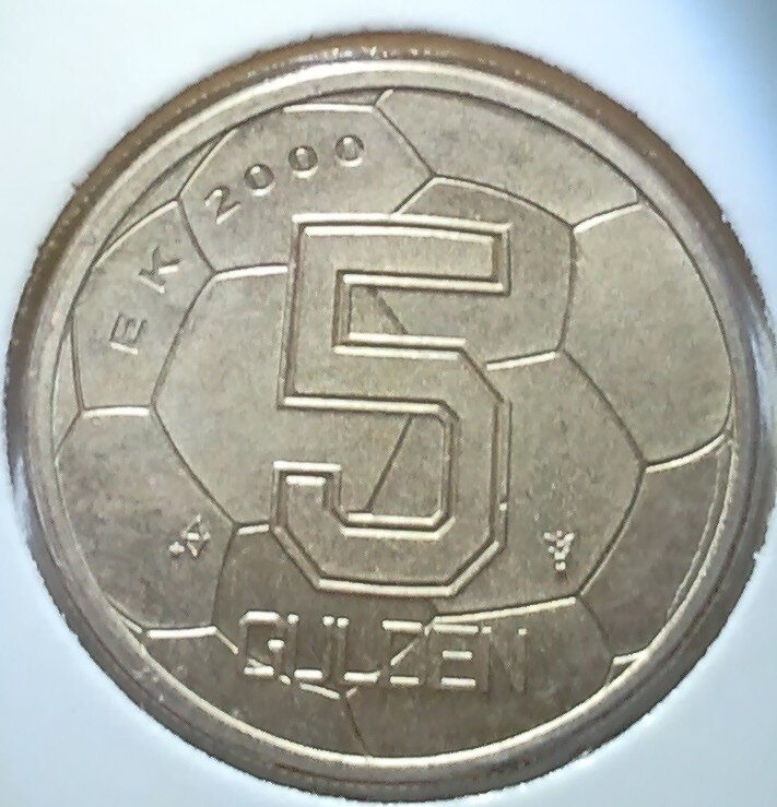 5 Gulden 2000, UNC, EK voetbal