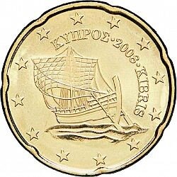 Cyprus 20 Cent Jaartal te selecteren