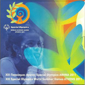 Griekenland BU-Set 2011 met 10 euromunt: Special Olympics Stadion