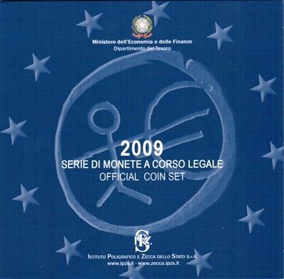 Italië BU-Set 2009 met bijzondere 2 euromunt 