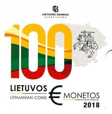 Litouwen BU-set 2018 met bijzondere 2 euromunt 