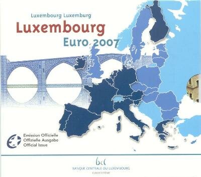Luxemburg BU-Set 2007 met bijzondere 2 euromunten 