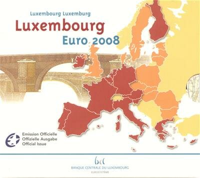 Luxemburg BU-Set 2008 met bijzondere 2 euromunt  
