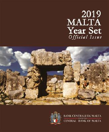 Malta BU-Set 2019 met bijzondere 2 euromunt 
