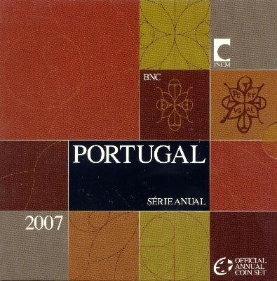 Portugal BU-set 2007, met normale 2 euromunt