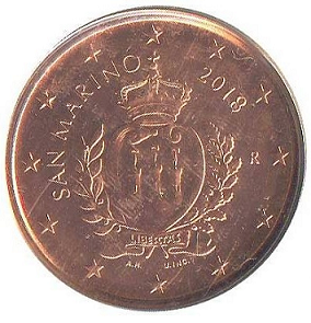 San Marino 1 cent Jaartal selecteren