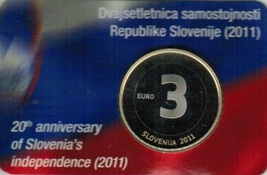 Slovenië 3 Euro 2011 
