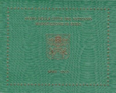 Vaticaanstad BU-set 2010, met normale 2 euromunt