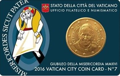 Vaticaanstad 2016 Coincard No 7, BU