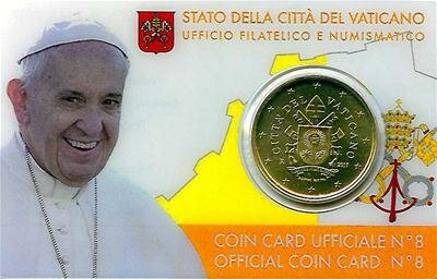 Vaticaanstad 2017 Coincard No 8, BU