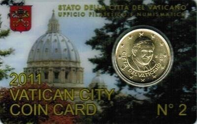 Vaticaanstad 2011 Coincard No 2, BU
