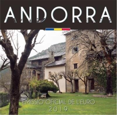 Andorra BU-set 2019 met normale 2 euromunt