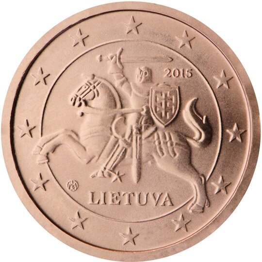 Litouwen 1 Cent Jaartal te selecteren