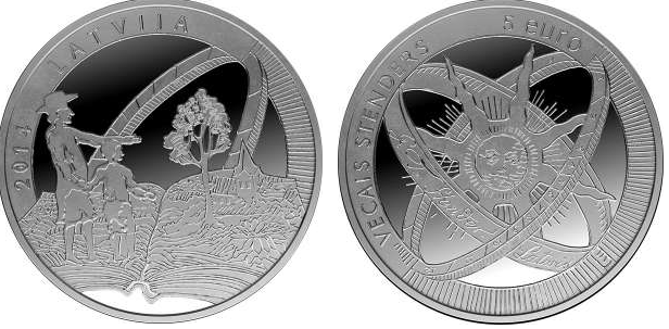 Letland 5 Euro 2014 