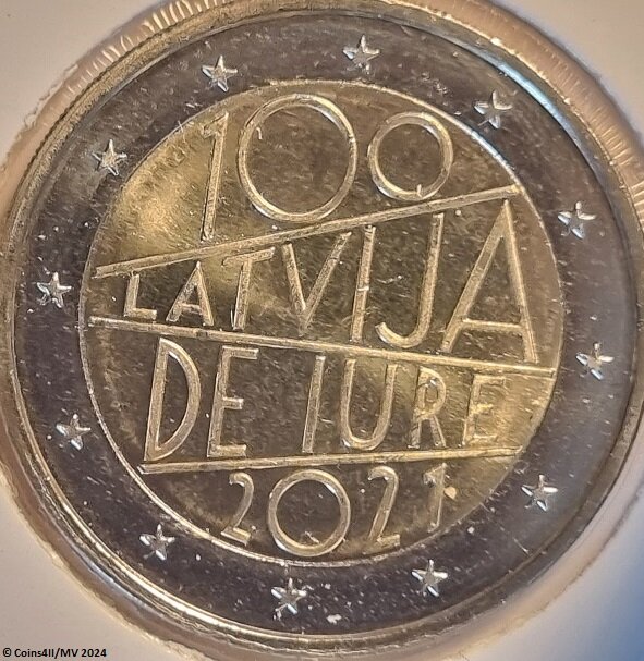 Letland 2 euro 2021 