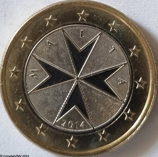 Malta 1 Euro Jaartal te selecteren
