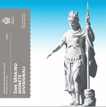 27 Mei 2025: San Marino BU-set 2025 met normale 2 euromunt