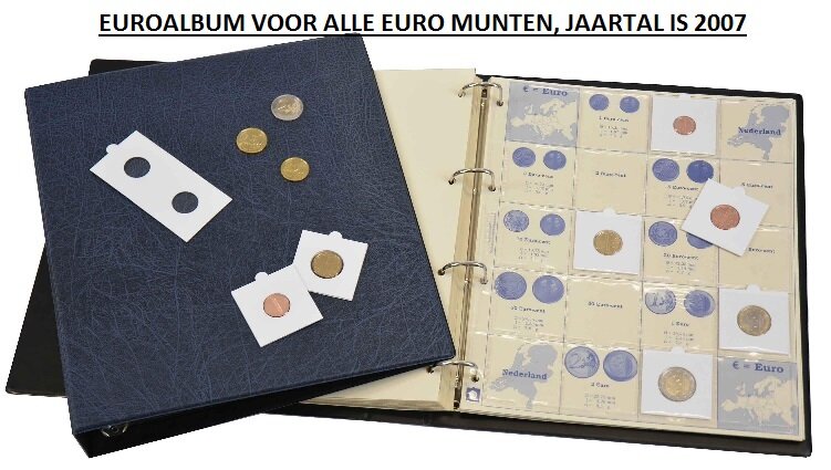 Hartberger Euro album voor alle Euro munten, jaartal is 2007