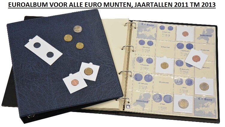 Hartberger Euro album voor alle Euro munten, jaartallen 2011 tm 2013