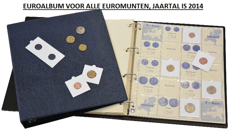 Hartberger Euro album voor alle Euro munten, jaartal is 2014