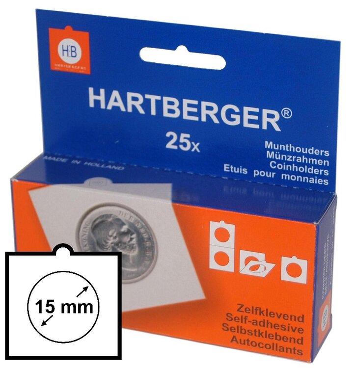 Munthouders zelfklevend 15 mm, 8320015
