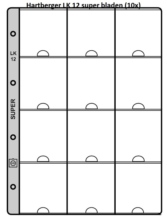 Hartberger LK 12, super bladen, 10 stuks