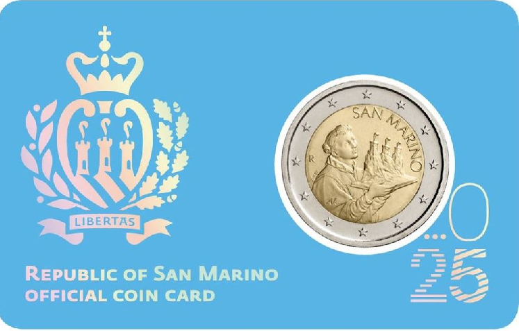April 2025: San Marino coincard 2025 