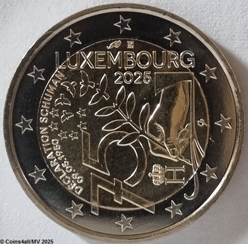 Luxemburg 2 Euro 2025 