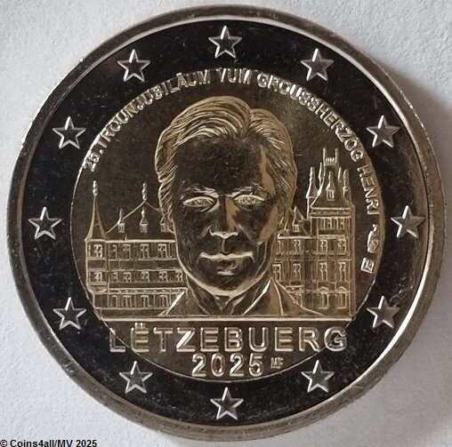 Luxemburg 2 Euro 2025 