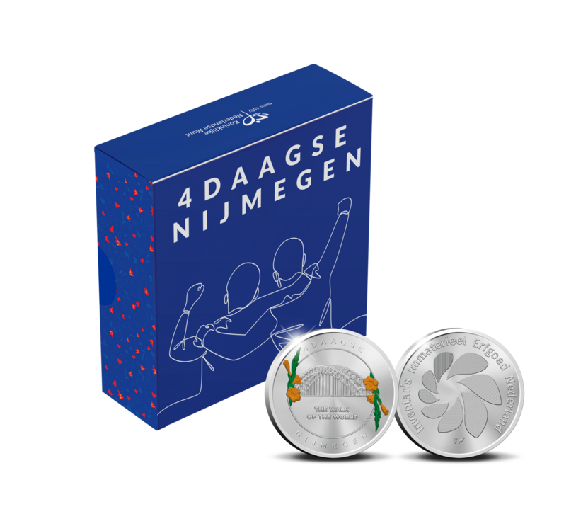 Nederland 2025: Nijmegen 100 jaar gaststad 4-Daagse, 1 OZ Zilver 0,999 Prooflike
